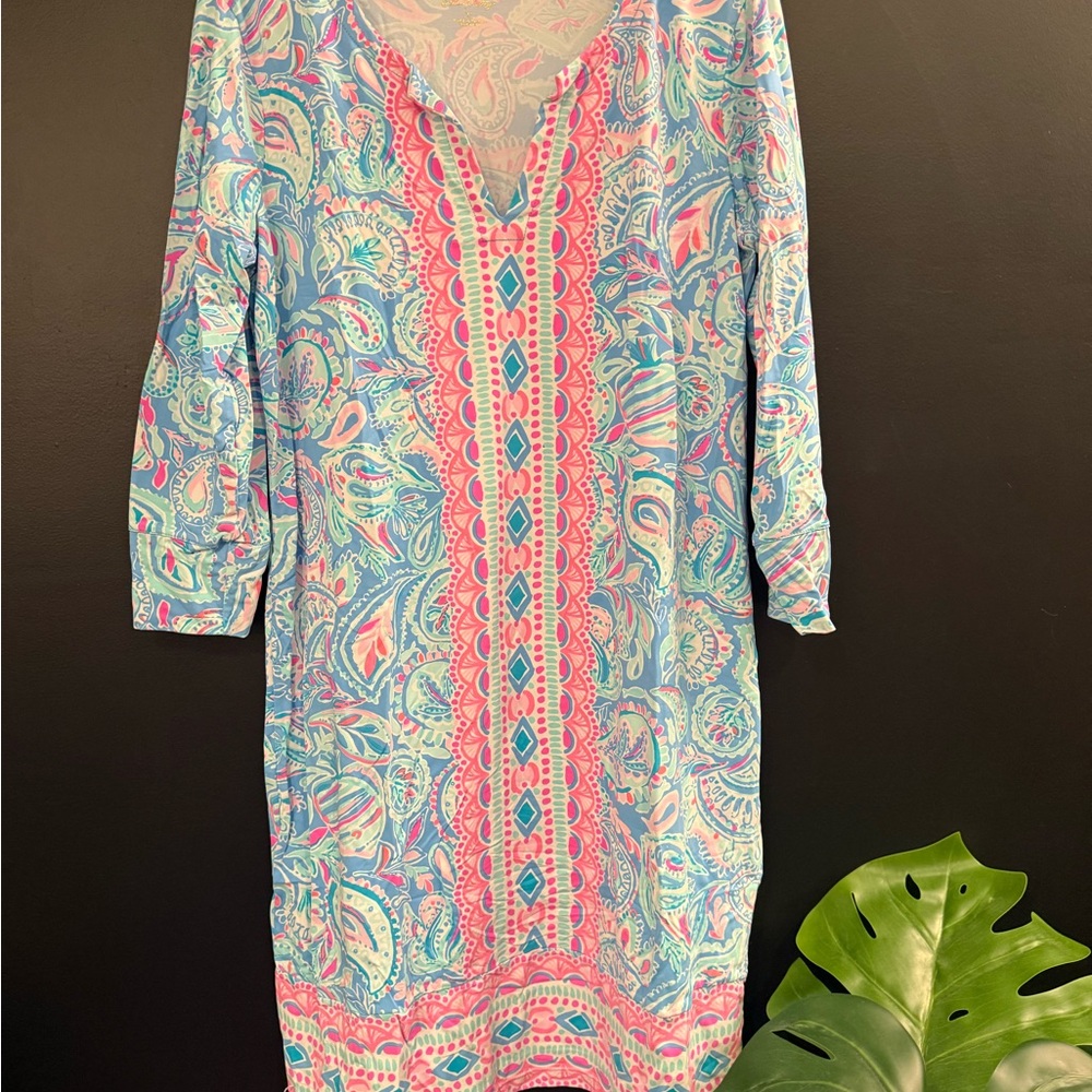 Lilly Colorful Paisley Tunic Dress